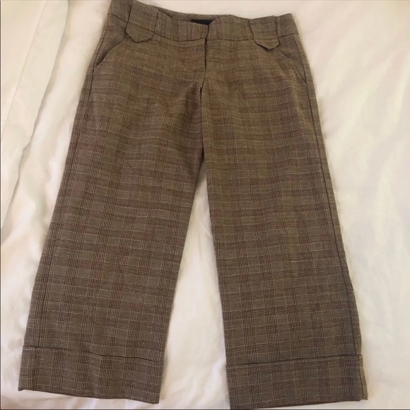 Plaid Cropped Trousers - Picture 3 of 5